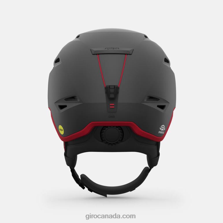 Giro Matte Graphite/Red Men Grid Spherical Helmet 46F4N351