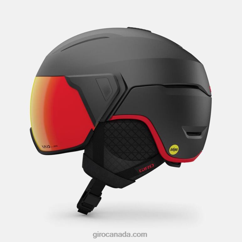 Giro Matte Graphite/Red Men Orbit Spherical Helmet 46F4N306