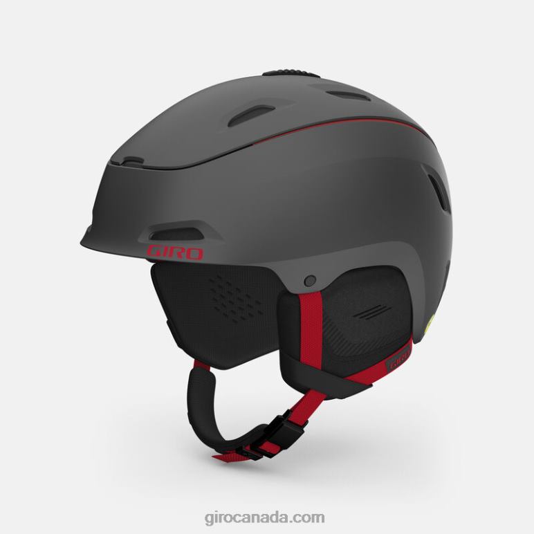Giro Matte Graphite/Red Men Range Mips Helmet 46F4N419