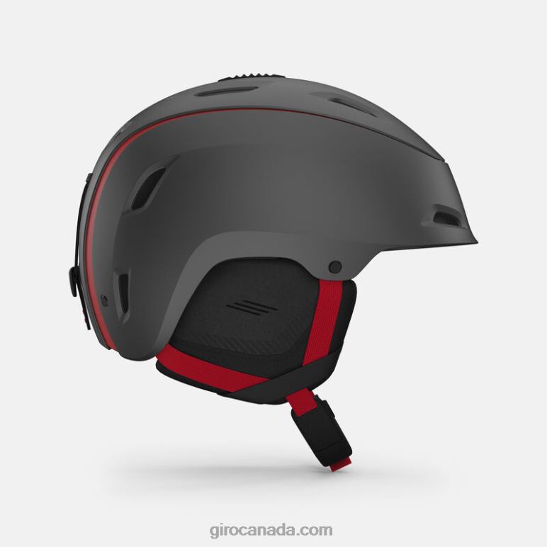 Giro Matte Graphite/Red Men Range Mips Helmet 46F4N419