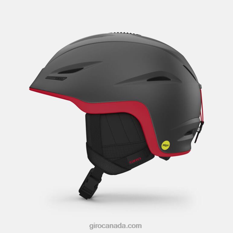 Giro Matte Graphite/Red Men Union Mips Helmet 46F4N938