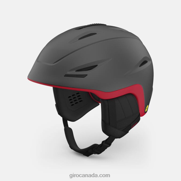Giro Matte Graphite/Red Men Union Mips Helmet 46F4N938