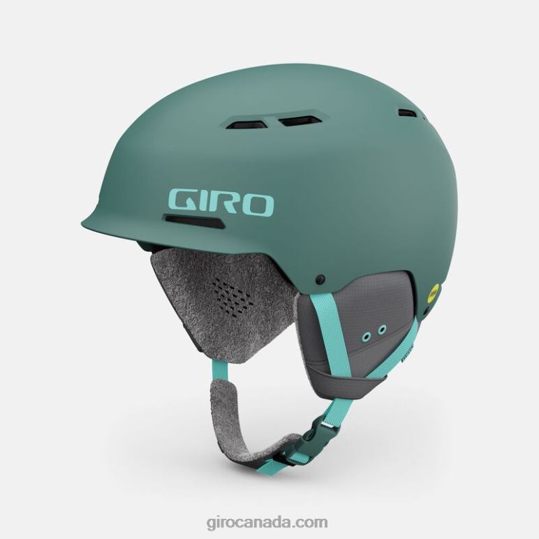 Giro Matte Grey Green/Glaze Blue Men Trig Mips Helmet 46F4N464