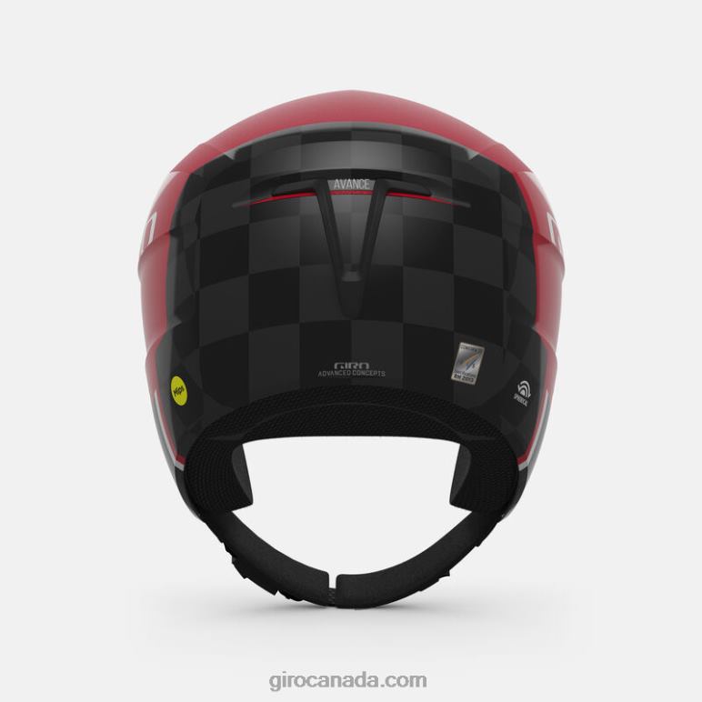 Giro Matte Red/Carbon Men Avance Spherical Helmet 46F4N978