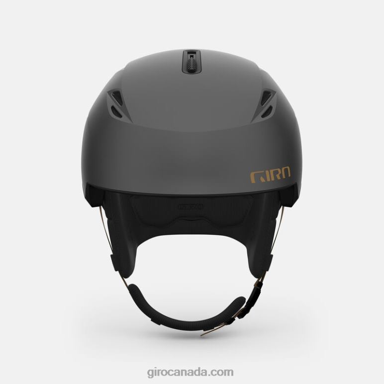 Giro Metallic Coal/Tan Men Grid Spherical Helmet 46F4N356