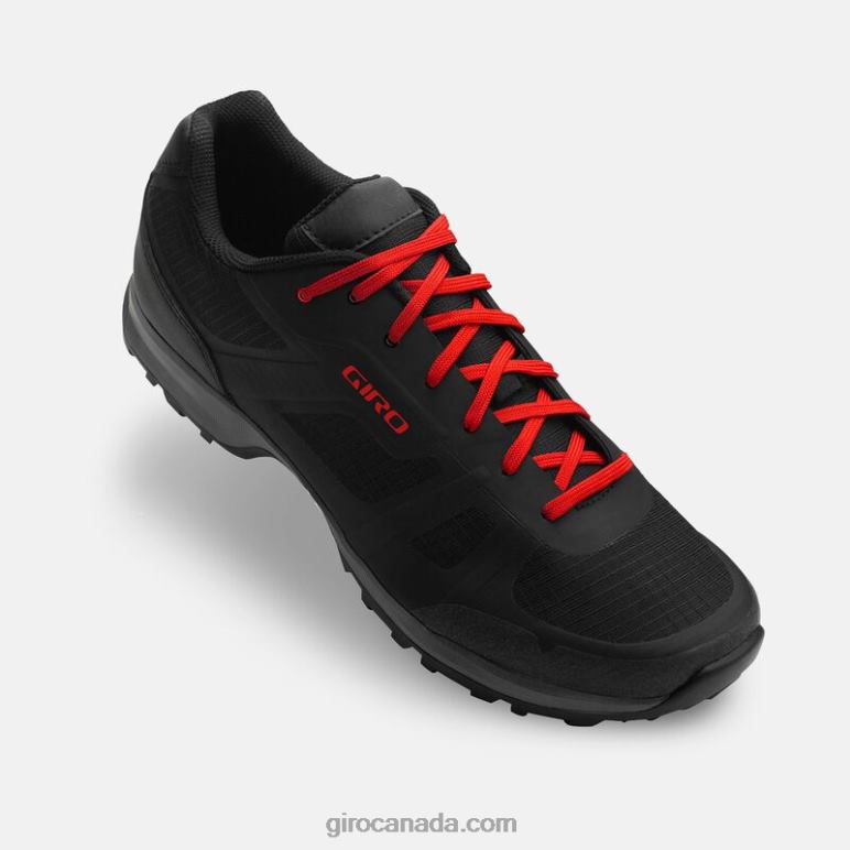Giro Black/Bright Red Men Gauge Shoe 46F4N72