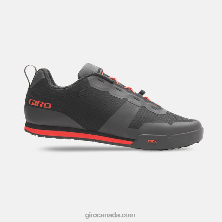 Giro Black/Bright Red Men Tracker Fastlace Shoe 46F4N23