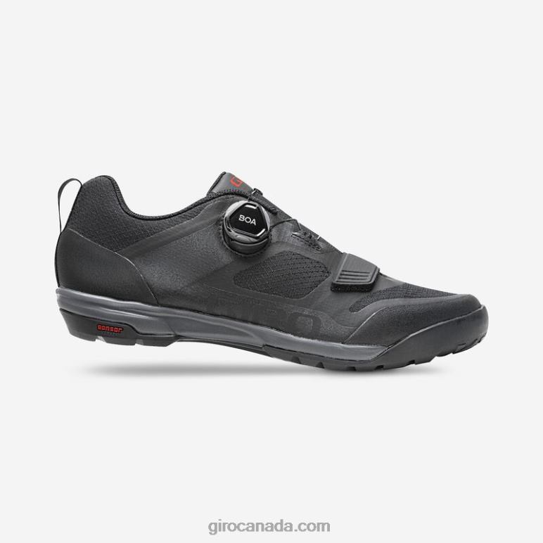 Giro Black/Dark Shadow Men Ventana Shoe 46F4N74