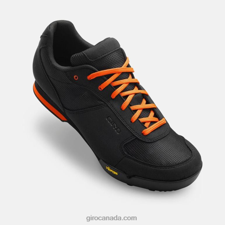 Giro Black/Glowing Red Men Rumble Vr Shoe 46F4N158