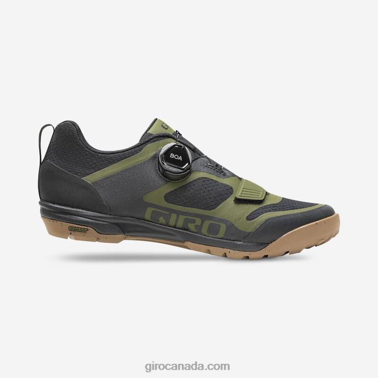 Giro Black/Olive Men Ventana Shoe 46F4N508