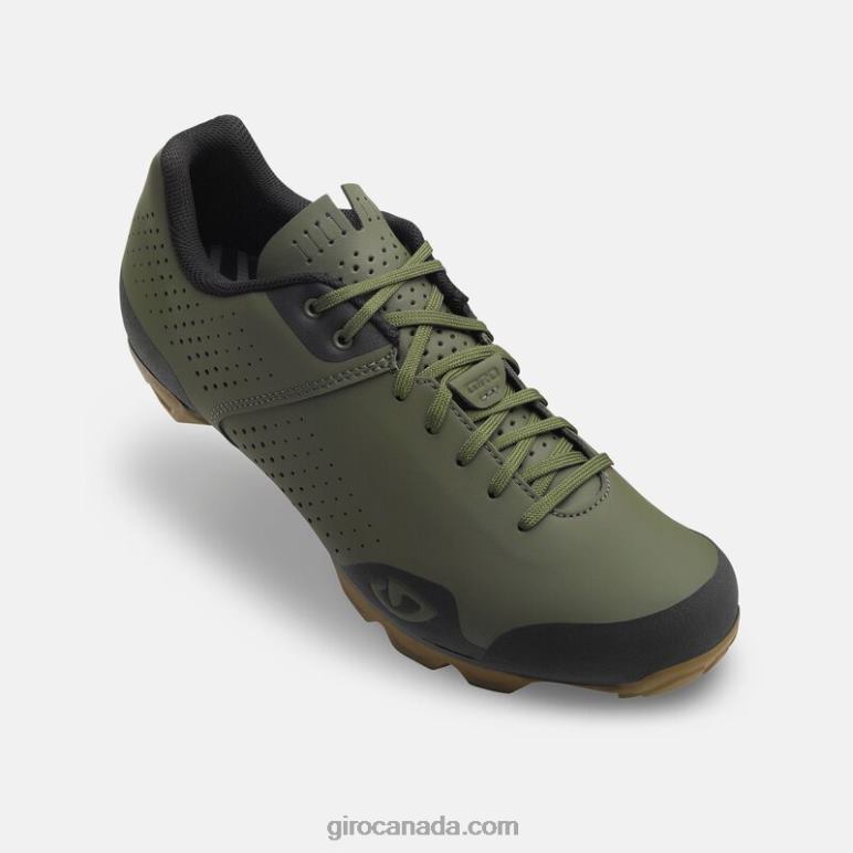 Giro Olive/Gum Men Privateer Lace Shoe 46F4N499
