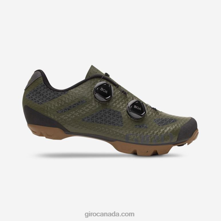 Giro Olive/Gum Men Sector Shoe 46F4N542