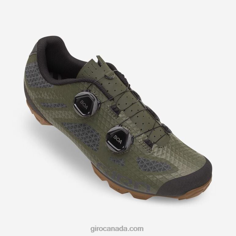 Giro Olive/Gum Men Sector Shoe 46F4N542