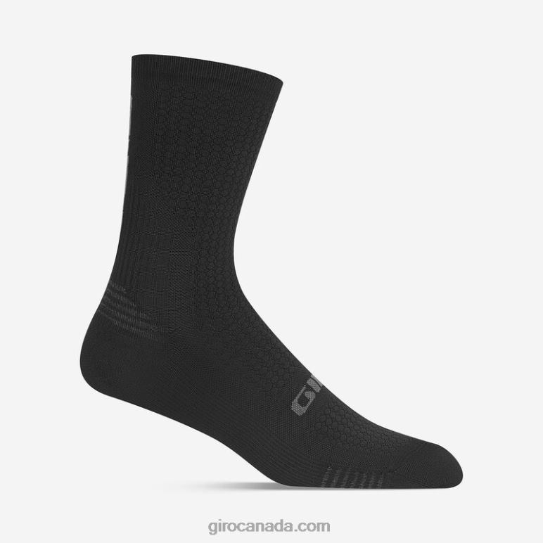 Giro Black/Charcoal Unisex Hrc+ Grip Sock 46F4N855