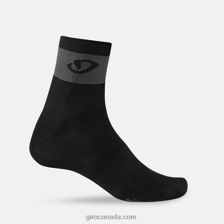 Giro Black/Dark Shadow Unisex Comp Racer High Rise Sock 46F4N790