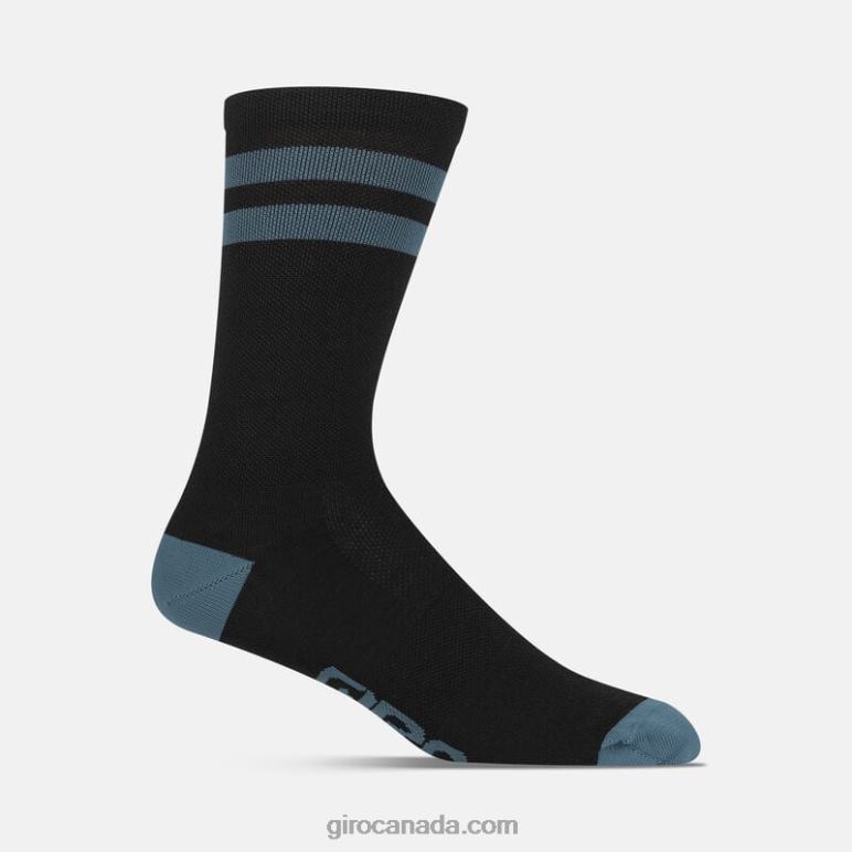 Giro Black/Harbor Blue Unisex Winter Merino Wool Sock 46F4N897