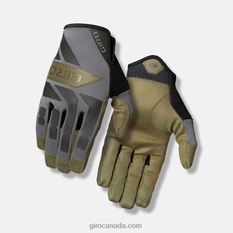 Giro Black/Olive Unisex Trail Builder Glove 46F4N349