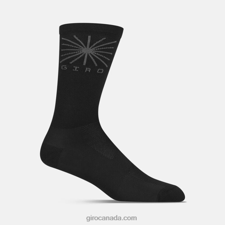 Giro Black Sun Unisex Comp Racer High Rise Sock 46F4N788