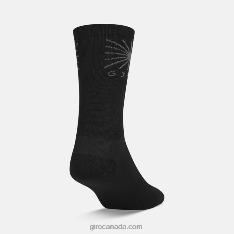 Giro Black Sun Unisex Comp Racer High Rise Sock 46F4N788