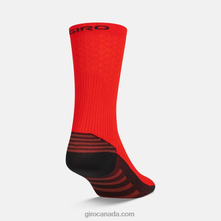 Giro Bright Red/Black Unisex Hrc+ Grip Sock 46F4N857