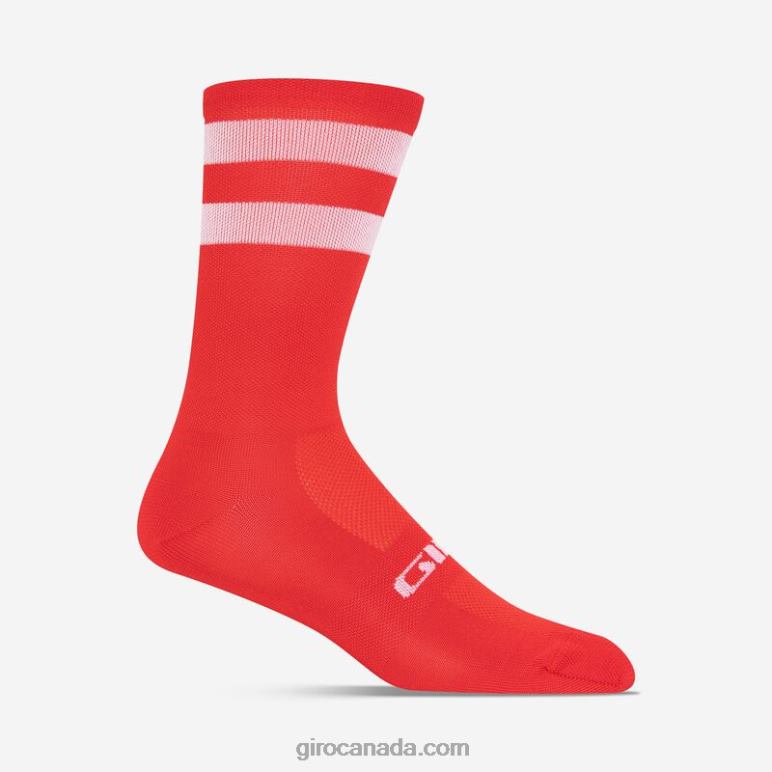 Giro Bright Red Unisex Comp Racer High Rise Sock 46F4N791