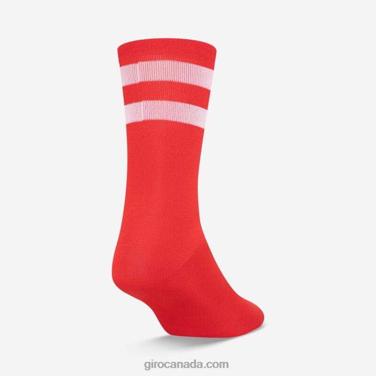 Giro Bright Red Unisex Comp Racer High Rise Sock 46F4N791