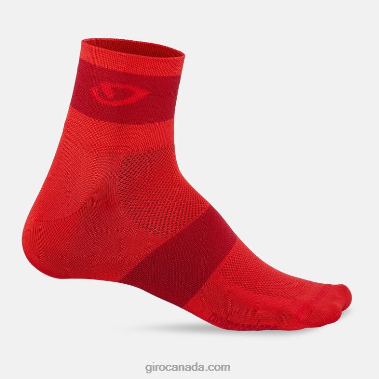 Giro Bright Red Unisex Comp Racer Sock 46F4N883