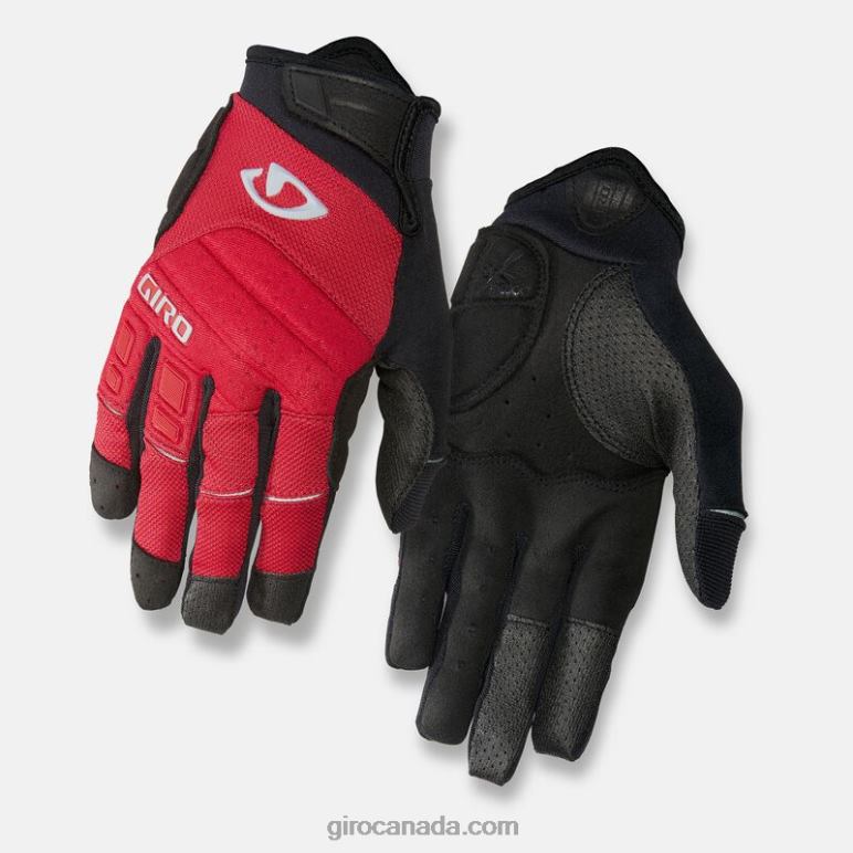 Giro Dark Red/Black/Grey Unisex Xen Glove 46F4N1088