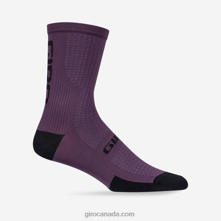 Giro Dusty Purple/Black Unisex Hrc+ Merino Wool Sock 46F4N913