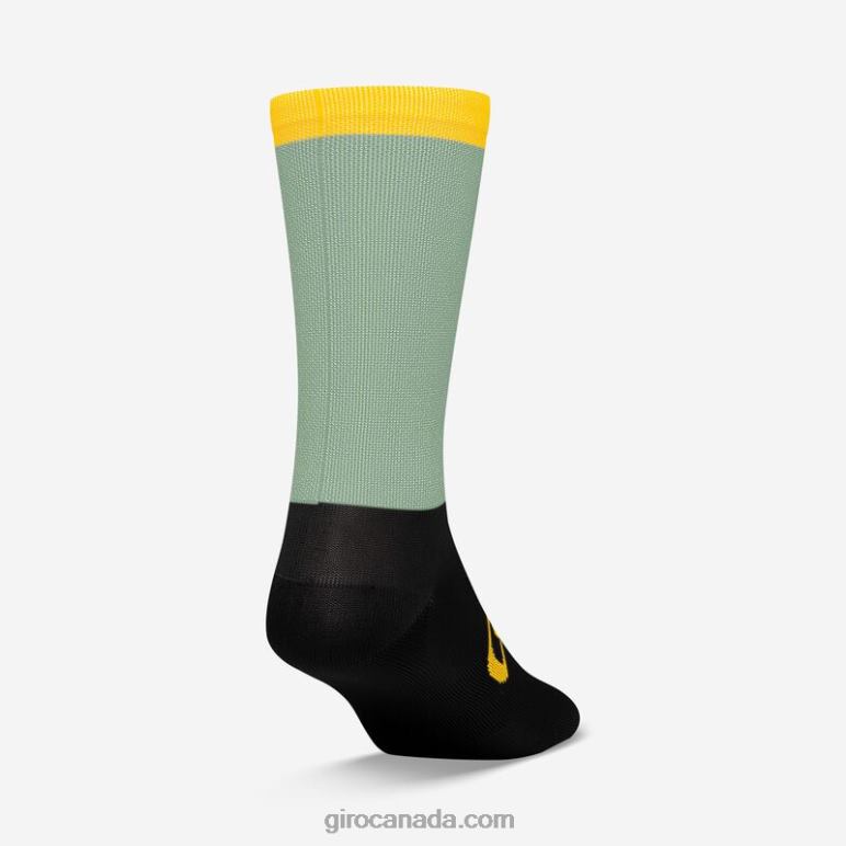 Giro Grey Green Sardine Unisex Comp Racer High Rise Sock 46F4N793