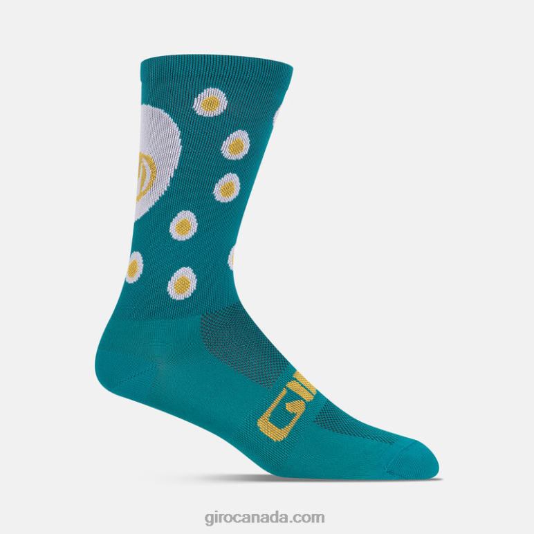 Giro Harbor Blue Eggs Unisex Comp Racer High Rise Sock 46F4N795