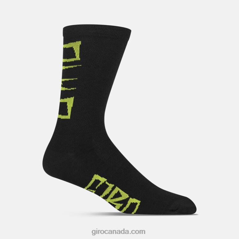 Giro Lime Breakdown Unisex Seasonal Merino Wool Sock 46F4N906