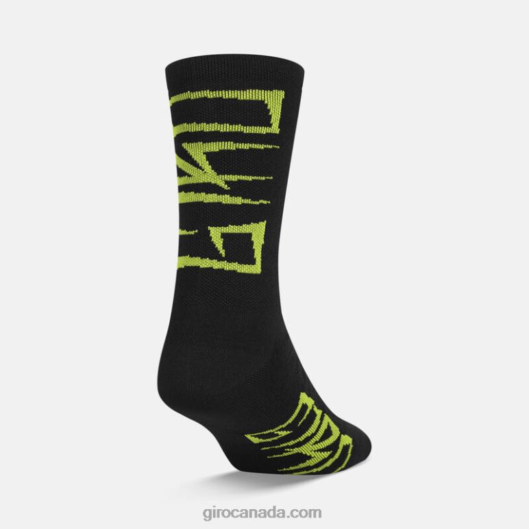 Giro Lime Breakdown Unisex Seasonal Merino Wool Sock 46F4N906