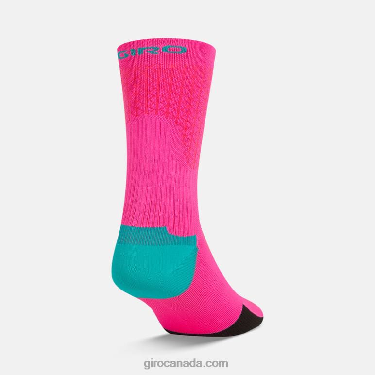 Giro Neon Pink/Screaming Teal Unisex Hrc Team Sock 46F4N820