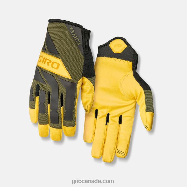Giro Olive/Buckskin Unisex Trail Builder Glove 46F4N1072