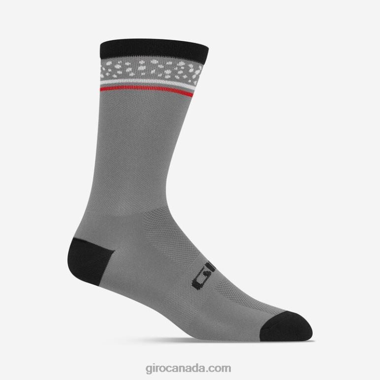 Giro Portaro Grey Unisex Comp Racer High Rise Sock 46F4N797