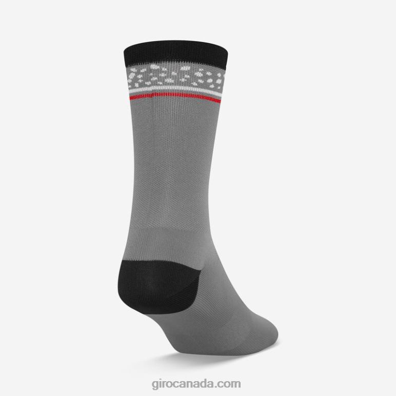 Giro Portaro Grey Unisex Comp Racer High Rise Sock 46F4N797