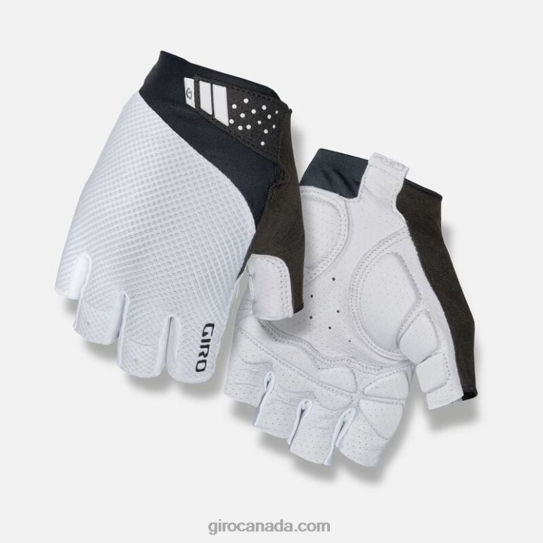Giro White Unisex Monaco Ii Gel Glove 46F4N1049
