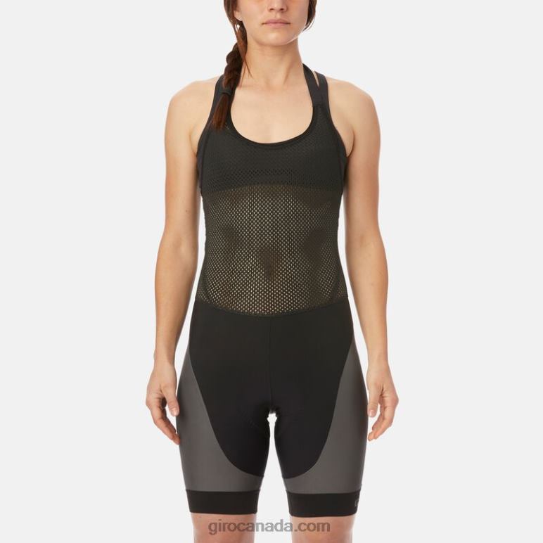Giro Black Reflective Women Chrono Expert Reflective Halter Bib Short 46F4N933