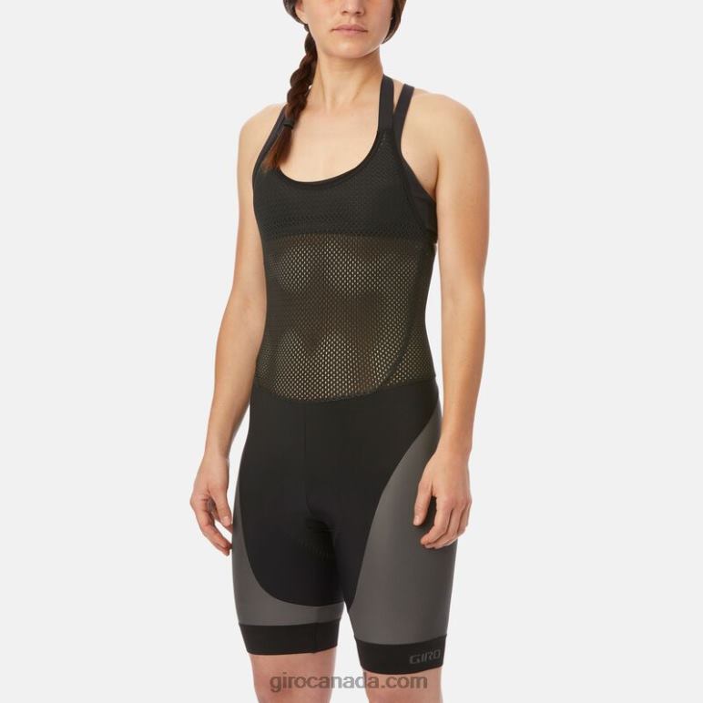Giro Black Reflective Women Chrono Expert Reflective Halter Bib Short 46F4N933