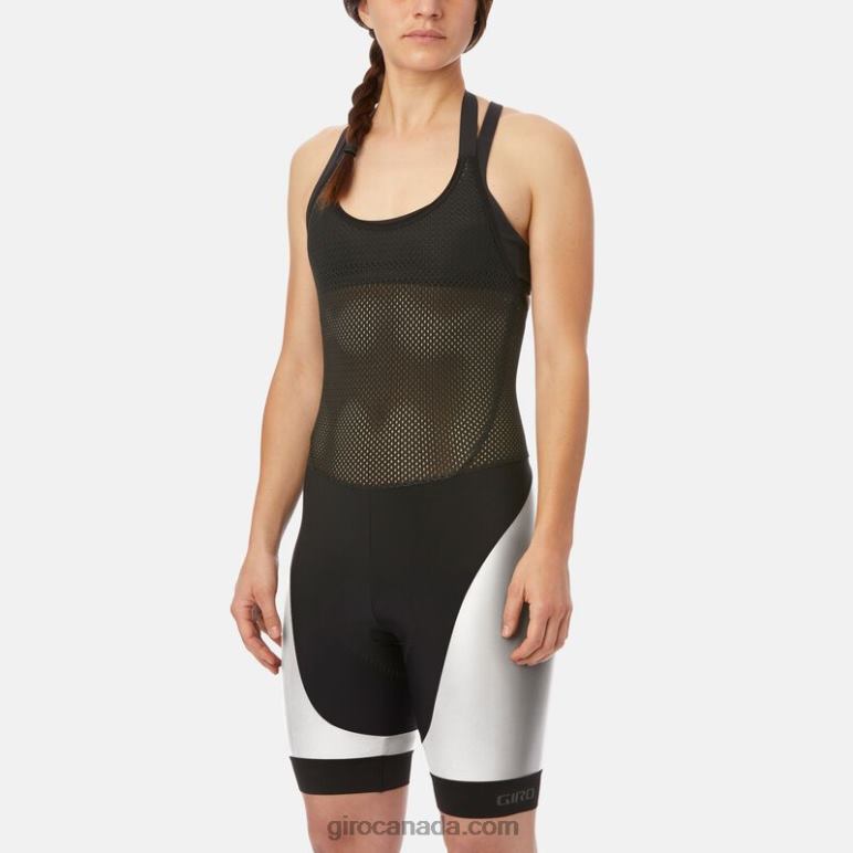 Giro Black Reflective Women Chrono Expert Reflective Halter Bib Short 46F4N933