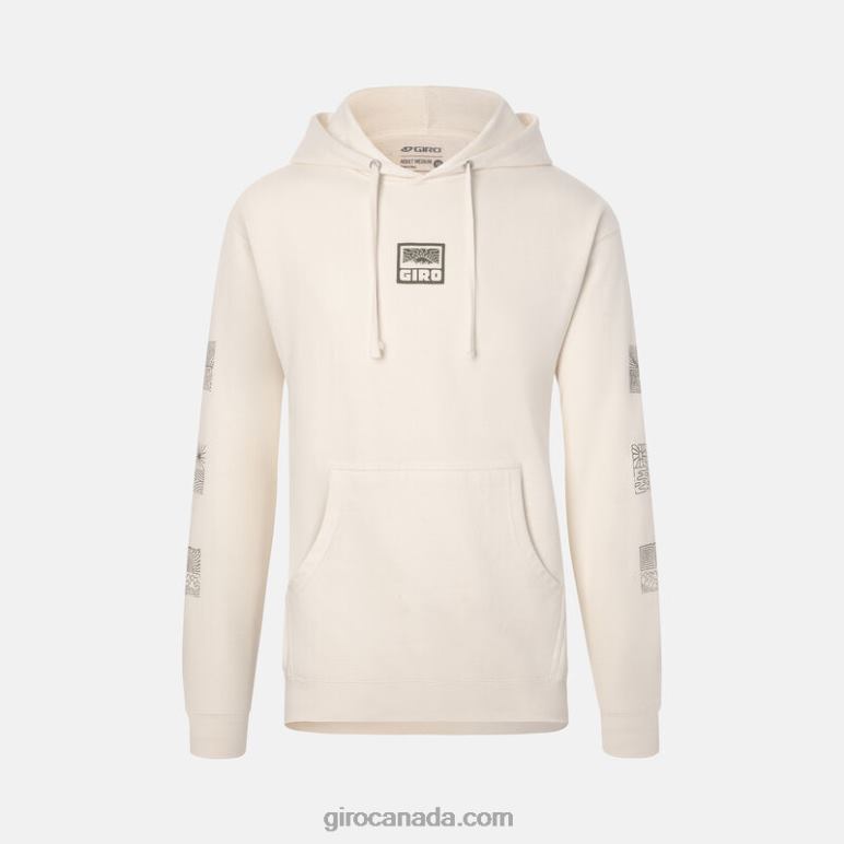 Giro Cream Adventure Grid Unisex Logo Hoodie 46F4N966