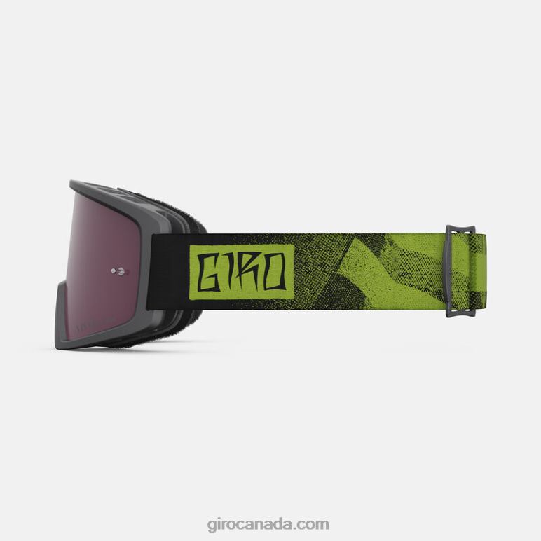 Giro Black/Ano Lime Unisex Blok Mtb Goggle With Vivid Lens 46F4N224
