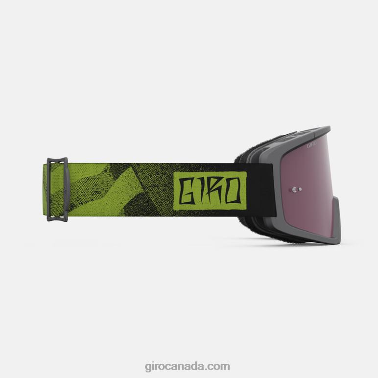 Giro Black/Ano Lime Unisex Blok Mtb Goggle With Vivid Lens 46F4N224