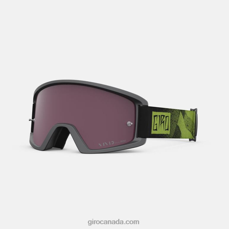Giro Black/Ano Lime Unisex Tazz Mtb Goggle With Vivid Lens 46F4N216