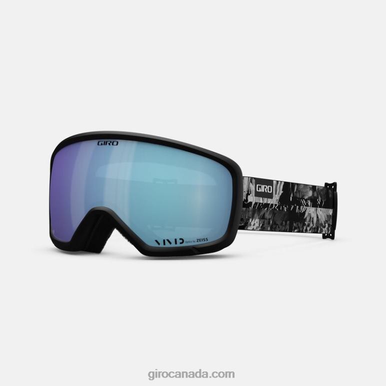 Giro Black/White Data Mosh Unisex Millie Asian Fit Goggle 46F4N1357