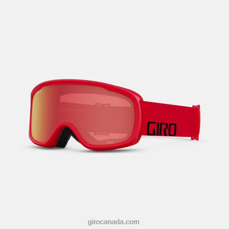 Giro Red Wordmark Unisex Cruz Asian Fit Goggle 46F4N928