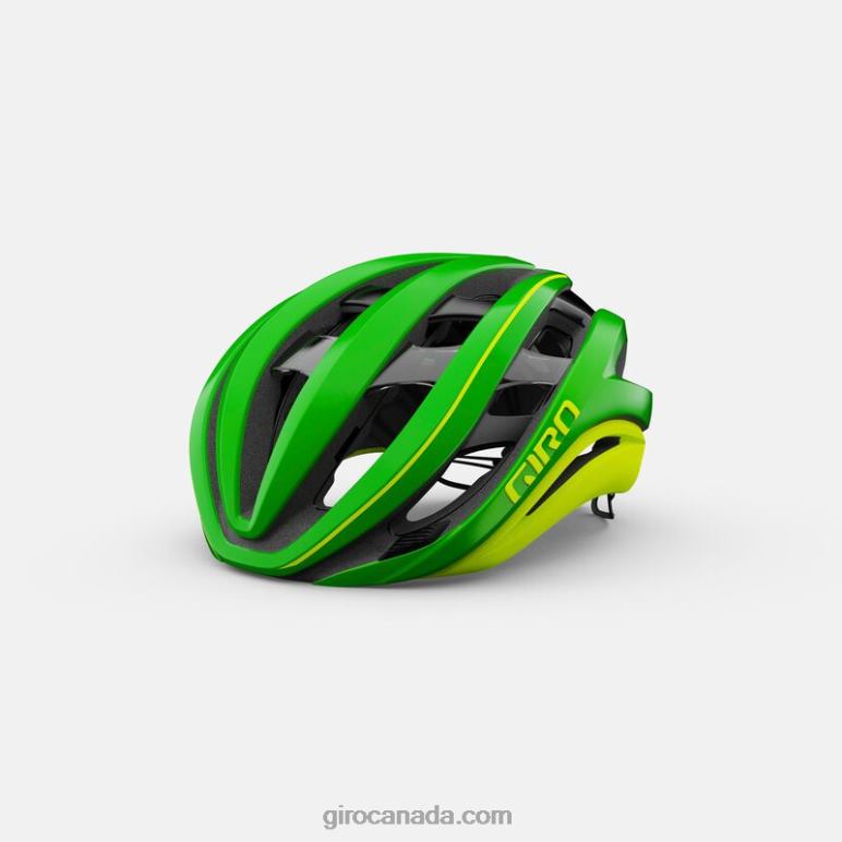 Giro Matte Ano Green/Highlight Yellow Unisex Aether Spherical Helmet 46F4N265