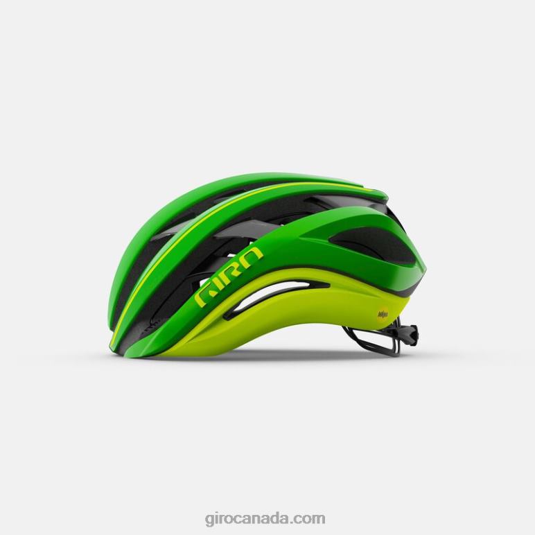 Giro Matte Ano Green/Highlight Yellow Unisex Aether Spherical Helmet 46F4N265