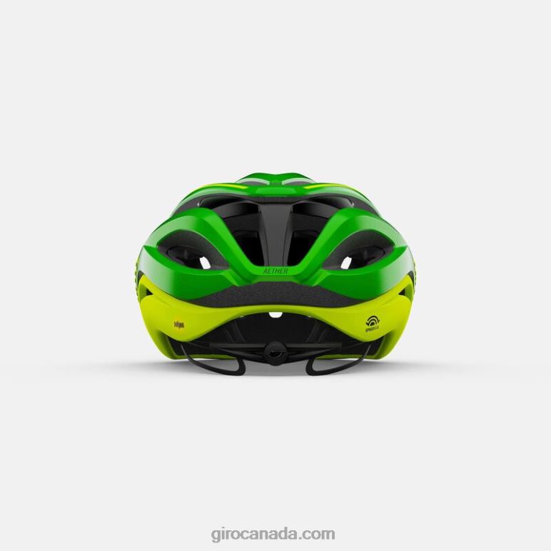 Giro Matte Ano Green/Highlight Yellow Unisex Aether Spherical Helmet 46F4N265